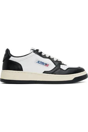 Autry Black & White Medalist Low Sneakers