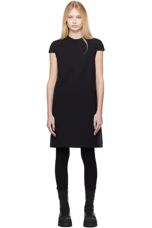 Moncler Black Knife Pleat Minidress