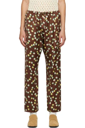 BODE Brown Bubble Dot Trousers