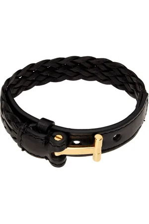 Tom Ford Woven Leather Bracelet