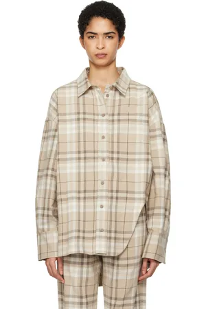 The Attico Beige Eliza Shirt