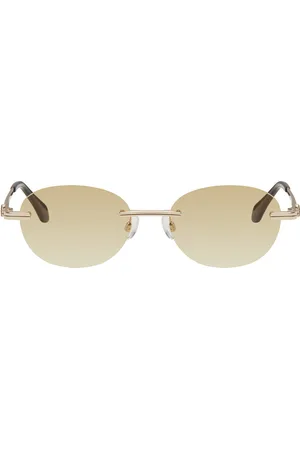 Palm Angels Gold Crystal Sunglasses