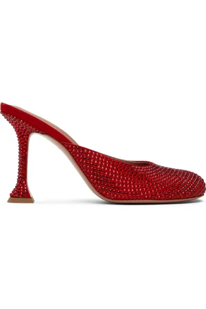 Amina Muaddi Iris Crystal Heels