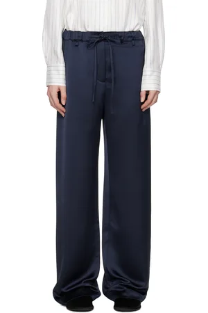 Proenza Schouler Navy White Label Magnus Trousers