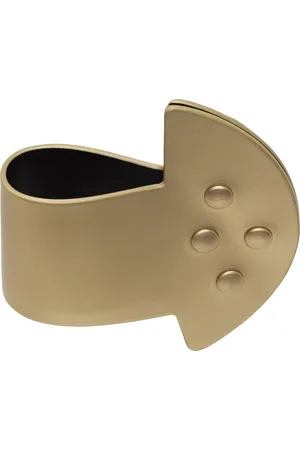 Rick Owens Gold Hollywood Anthem Snaps Cuff Bracelet