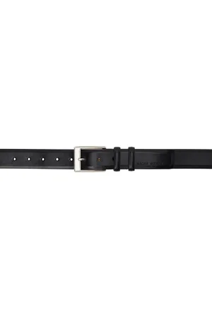 MAGDA BUTRYM Classic Silver Buckle Leather Belt