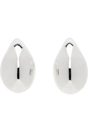 Bottega Veneta Silver Small Drop Earrings