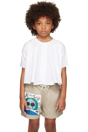 Marni Kids White Embroidered Shirt