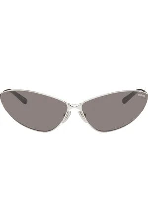 Balenciaga Silver Razor Cat Sunglasses