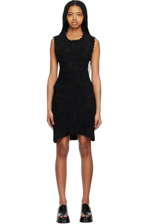 Ganni Black Open Back Minidress