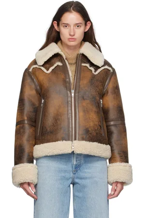 Stand Studio Brown Lessie Faux-Leather Jacket