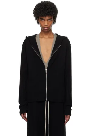 Rick Owens Black Hollywood Zipped Hoodie