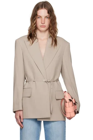 Acne Studios Beige Belted Blazer
