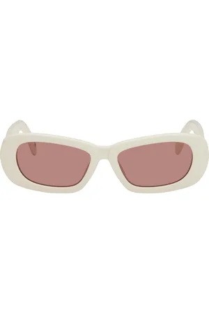 Palm Angels White Dana Sunglasses