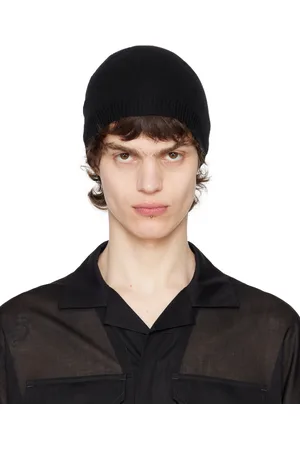 Rick Owens Black Hollywood Cashmere Beanie