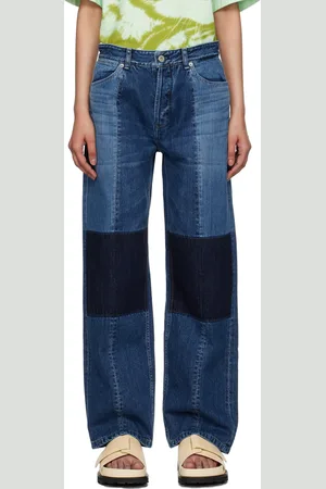 Jil Sander Blue Paneled Jeans
