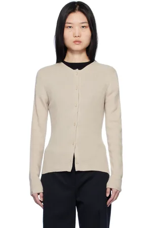 THE ELDER STATESMAN Beige Delicash Cardigan