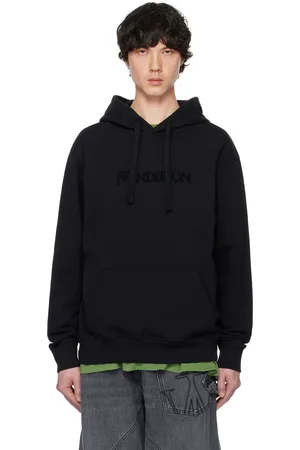 J.W.Anderson Black Logo Embroidery Hoodie