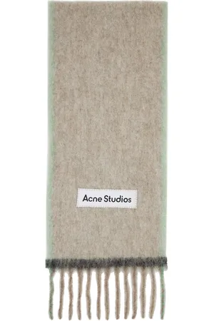 Acne Studios Beige Wool Mohair Narrow Scarf