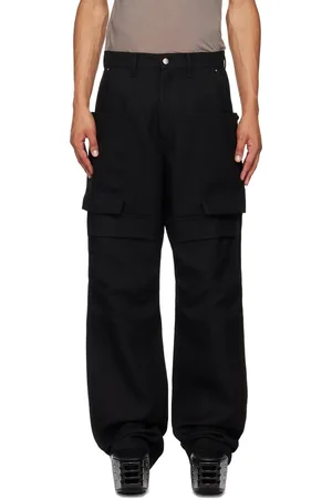 Rick Owens Black Porterville Stefan Cargo Pants