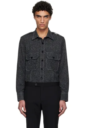 Ernest W. Baker Gray Pocket Overshirt