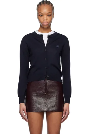 Maison Kitsuné Navy Bold Fox Head Patch Regular Cardigan