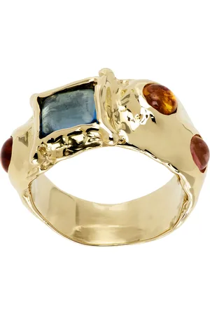 Mondo Mondo Gold Suede Ring