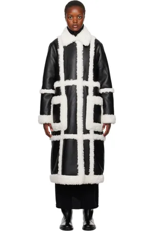 Stand Studio Black Patrice Faux-Leather Coat