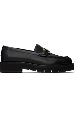 Salvatore Ferragamo Black Maryan Lug Loafers
