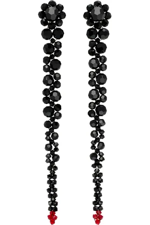 Simone Rocha Black & Red Ombré Drip Earrings