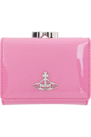 Vivienne Westwood Pink Shiny Patent Small Frame Wallet