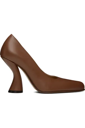 DRIES VAN NOTEN Tan Pointed Toe Heels