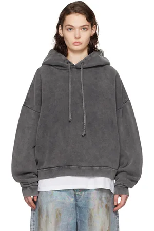 Acne Studios Gray Logo Patch Hoodie