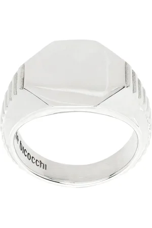 EMANUELE BICOCCHI Ribbed Signet Ring
