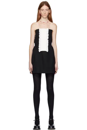 Shushu/Tong Black Strapless Minidress