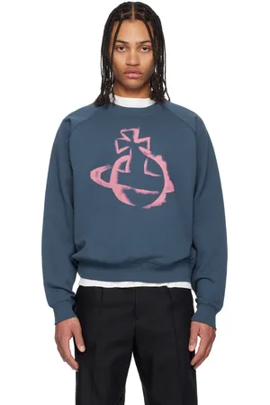 Vivienne Westwood Blue Stencil Orb Raglan Sweatshirt