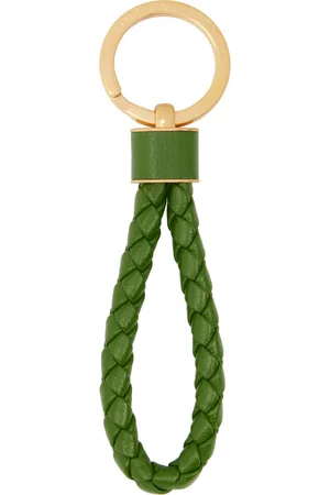Bottega Veneta Green Intrecciato Key Ring
