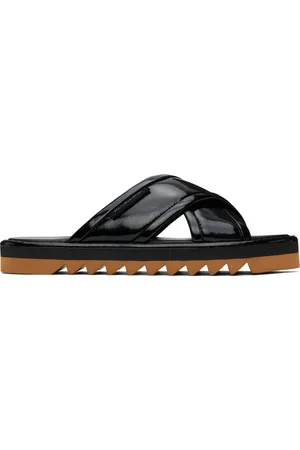 Stella McCartney Black Sneak-Elyse Twisted Sandals