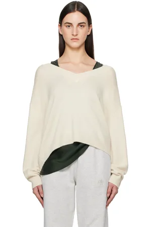 ANINE BING Off-White Lee Sweater