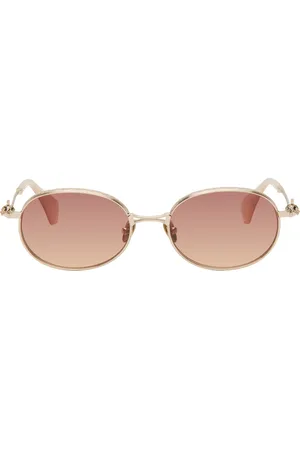 Vivienne Westwood Gold Hardware Orb Oval Sunglasses