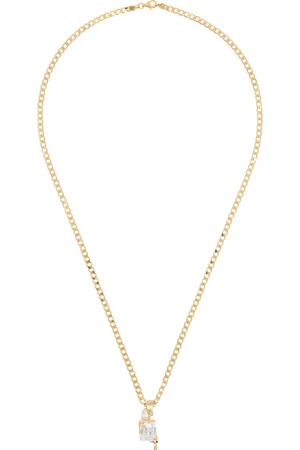 ALAN CROCETTI Gold Melt Curb Necklace