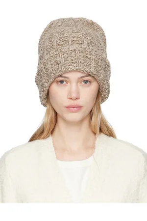 Maison Margiela Beige Shetland Wool Beanie