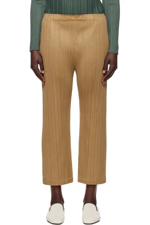PLEATS PLEASE ISSEY MIYAKE Beige Monthly Colors December Trousers