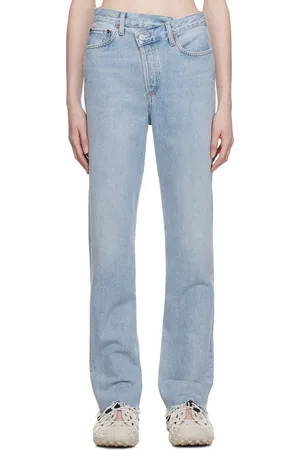 AGOLDE Indigo Criss Cross Jeans