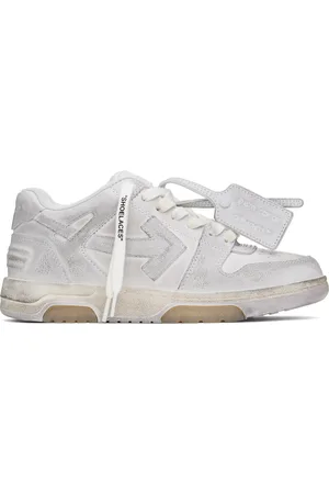 OFF-WHITE White Out Of Office Vintage Leather Sneakers