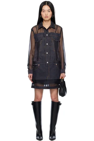 SACAI Indigo Mix Denim Minidress