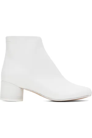 Maison Margiela White Anatomic Ankle Boots