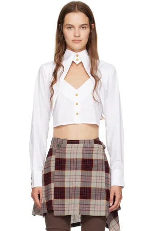 Vivienne Westwood White Cut Off Heart Shirt