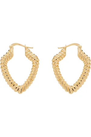 Burberry Small Shield Twisted Hoop Earrings