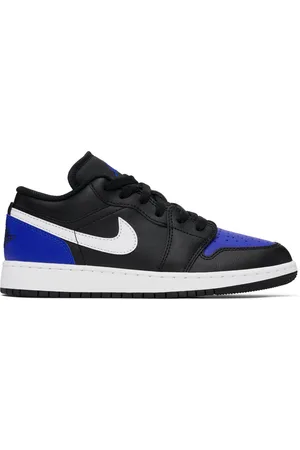 Nike Big Kids Black & Blue Air Jordan 1 Low Sneakers